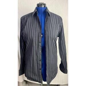 marc anthony slim fit striped button up med purple clubwear y2k goth nightlife